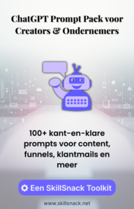 ChatGPT prompts voor ondernemers