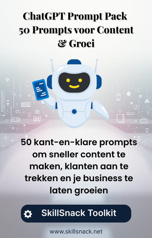 ChatGPT Prompt Pack – 50 Prompts voor Content & Groei